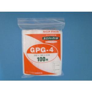 チャック付きポリ袋 ユニパック GPG-4 １ケース3,000枚（100枚袋×30袋）｜wangbao