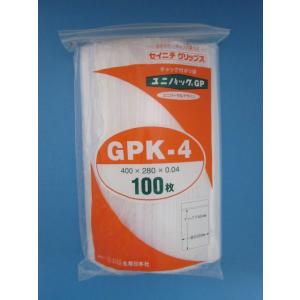 チャック付きポリ袋 ユニパック GPK-4 １ケース1,000枚（100枚袋×10袋）｜wangbao
