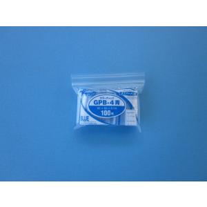 チャック付きポリ袋 ユニパック カラーチャック GPB-4 青  1ケース10,000枚（100枚×...