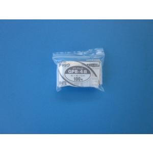 チャック付きポリ袋 ユニパック カラーチャック GPB-4 白  1ケース10,000枚（100枚×...