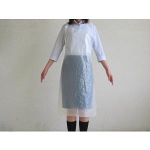 プラスチックエプロン ホワイト 袖無 AAP-...の詳細画像2