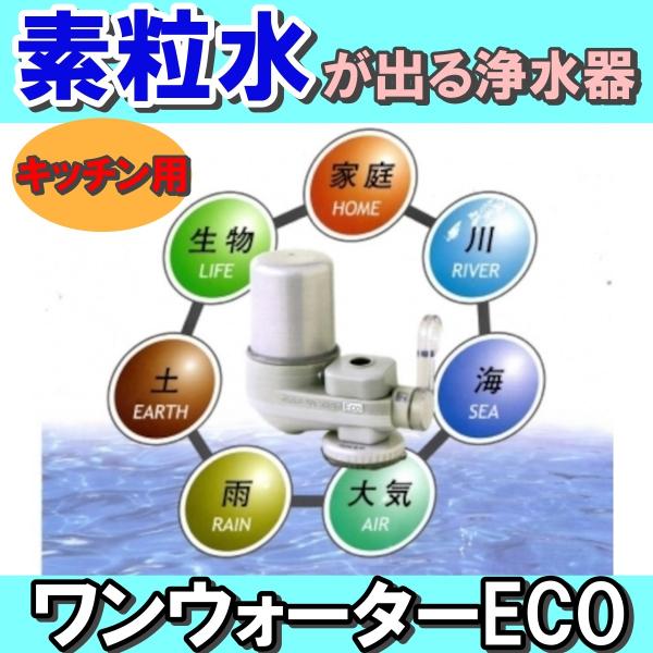 ワンウォーターECO 浄水器 キッチン用 素粒水 醗酵する水 環境改善 トリハロメタン 還元