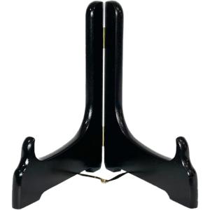 皿立て 木製 6号 18cm 黒塗り お皿スタンド 飾り皿 スタンド 24a901-29