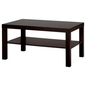 【IKEA】LACK/ラック コーヒーテーブル ブラックブラウン90x55 cm｜wannabee