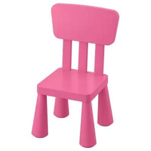 【IKEA】MAMMUT/マンムット 子ども用チェア 室内/屋外用/ピンク｜wannabee
