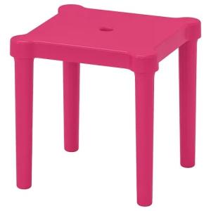 【IKEA】UTTER/ウッテル 子ども用スツール 室内/屋外用/ピンク｜wannabee