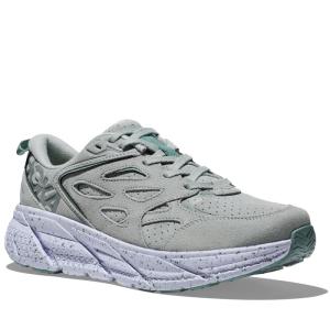 ホカ HOKA ランニングシューズ 厚底 スニーカー メンズ レディース クリフトン L スエード CLIFTON L SUEDE マーキュリー アガベ 1122571 MAGV｜wannado