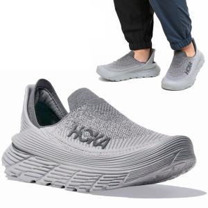 ホカ HOKA ランニング リカバリーシューズ 厚底 スニーカー メンズ レディース リストアTC RESTORE TC サテライトグレー ステラーグレー 1134532 STLLT