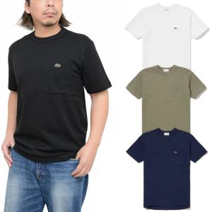 ラコステ LACOSTE Tシャツ 半袖 メンズ 鹿の子ポケットTシャツ クラシックフィット Classic Fit TH4921｜wannado