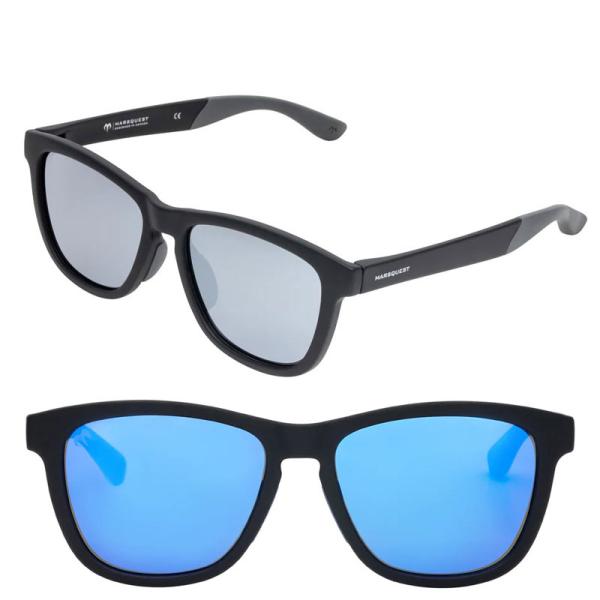 マーズクエスト MARSQUEST サングラス 偏光 UVカット ウェリントン型 メンズ レディース...