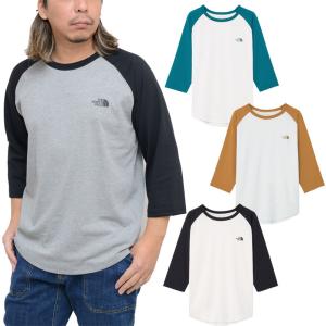 ノースフェイス THE NORTH FACE Tシャツ 七分袖 メンズ クォータースリーブベースボールティー 3/4 Sleeve Baseball Tee NT32476｜wannado