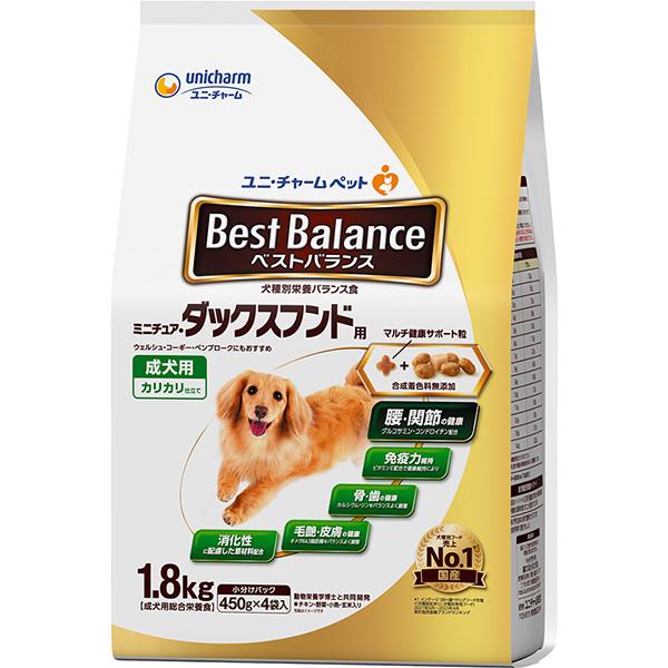 ベストバランス カリカリ仕立て ミニチュア・ダックスフンド用 1.8kg