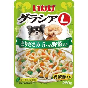 いなば グラシアL とりささみ 5つの野菜入り 280g×6コ｜wannyan-ya