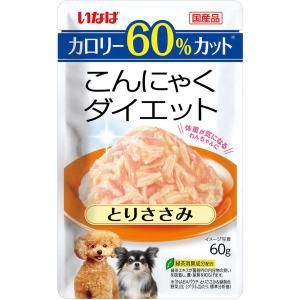 いなば こんにゃくダイエット パウチ とりささみ 60g×16コ