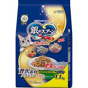 銀のスプーン 贅沢素材バラエティ 肥満が気になる猫用 ( 1.1kg )/ 銀の 