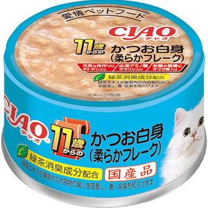 CIAO 11歳からの まぐろ白身 チャオ 24×6箱 いなばペットフード CIAO(チャオ) 11歳からのまぐろ白身 柔らか