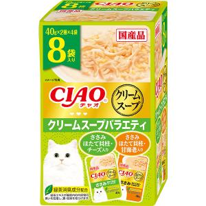 チャオ だしスープ パウチ クリームスープバラエティ 40g×8個