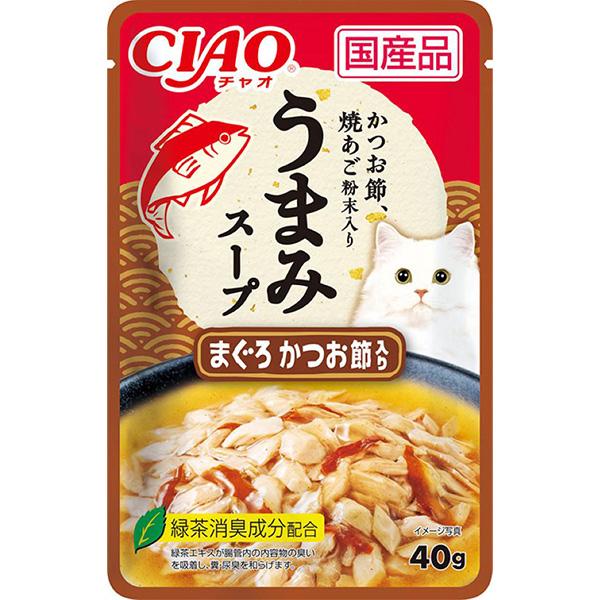 チャオ 旨みスープパウチ まぐろ かつお節入り 40g×16コ