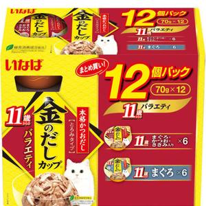 金のだしカップ 11歳からのバラエティ 70g×12個パック｜wannyan-ya