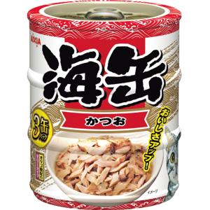 アイシア（AIXIA） 海缶ミニ 3缶パック しらす入りかつお 180g(65g×3缶