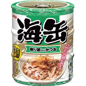 アイシア（AIXIA） 海缶ミニ 3缶パック しらす入りかつお 180g(65g×3缶