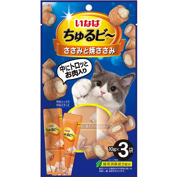 いなば ちゅるビ〜 ささみと焼ささみ 10g×3袋