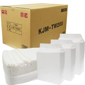 【送料無料】徳用 国産 厚型ペットシーツ ワイド KJM-TW200 200枚（50枚×4袋）｜wannyan-ya