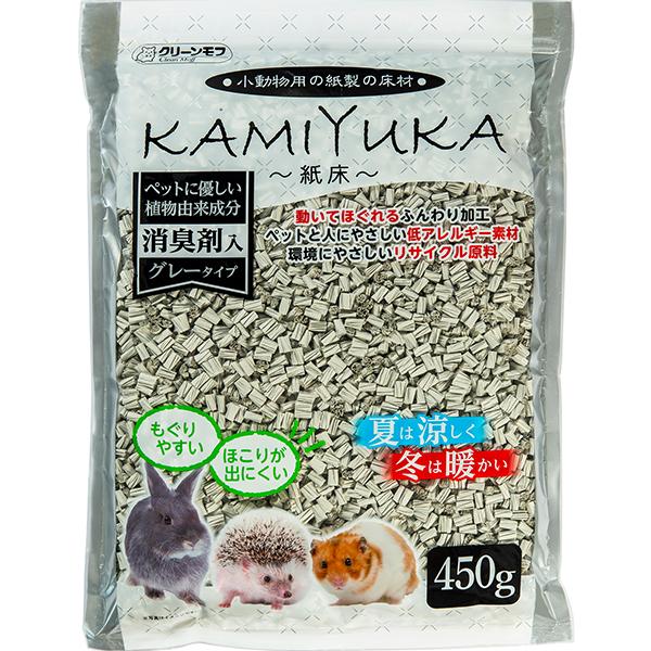 クリーンモフ 小動物用の紙製の床材 KAMIYUKA 〜紙床〜 消臭剤入り 450g