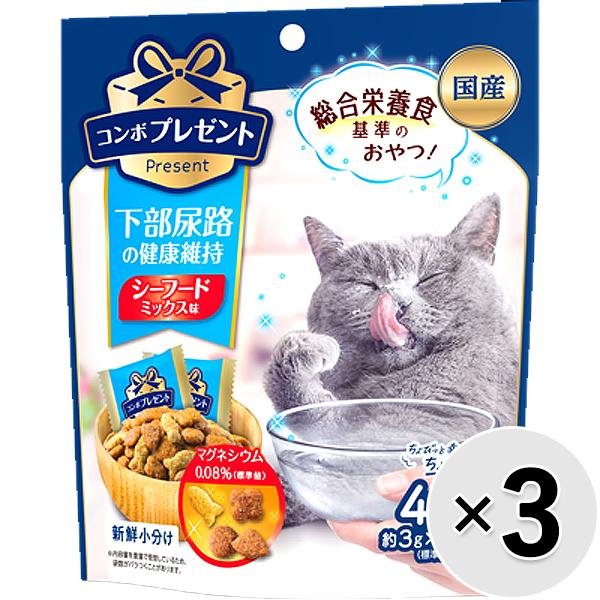 【セット販売】コンボ プレゼント キャット おやつ 猫下部尿路の健康維持 シーフードミックス味 42...