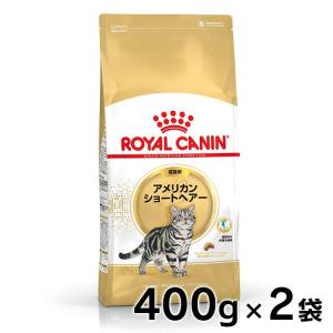 ロイヤルカナン 猫 アメリカンショートヘアー 成猫用 400g×2個セット 正規品 キャットフード｜wannyan