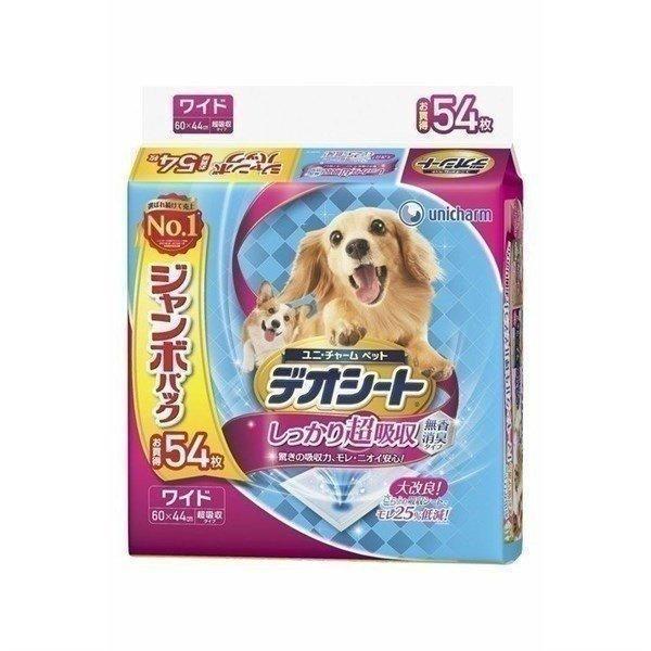 犬用 ペットシート ペットシーツ デオシート しっかり超吸収 無香消臭タイプ ワイド54枚 ユニチャ...