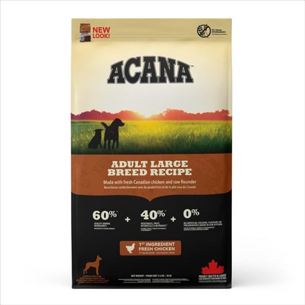 アカナ ドッグフード ACANA アカナ アダルトラージブリードレシピ 11.4kg 穀類不使用 大...