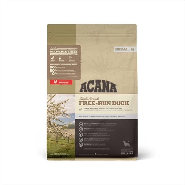 アカナ ドッグフード ACANA アカナ フリーランダック 2kg 穀類不使用 食物アレルギーに配慮...