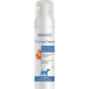 BIOGANCE ノー・リンスフォーマー 犬用 ペット用品 シャンプー ドライシャンプー お手入れ 泡タイプ 拭き取りタイプ 200ml INO (D)(B)｜wannyan