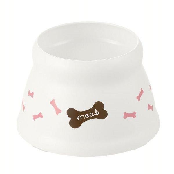 犬用食器 ドッグフード 犬 えさ こぼれにくい 脚付 ドッグディッシュ SS ホワイト リッチェル ...
