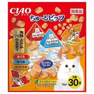 チュール 猫 ちゅーる CIAO ちゅ〜るビッツ 海鮮・ささみバラエティ 12g×30袋入 CS-206｜Pet館 Yahoo!店