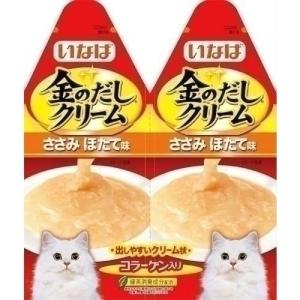 いなばペットフード 金のだしクリームささみほたて味60g (LP)(TC)キャットフード 猫用　フード 猫｜wannyan