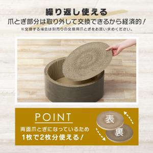 爪とぎ 猫 木目調 おもちゃ ダンボール ハウ...の詳細画像2