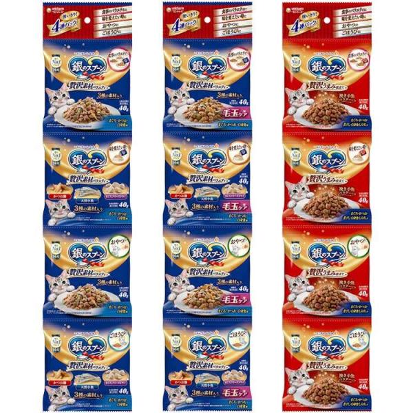 猫 フード ペットフード 猫 キャットフード 銀のスプーン 贅沢素材バラエティ 贅沢うまみ仕立て 4...