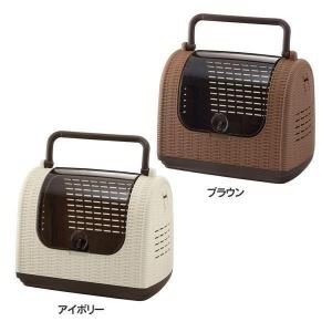 ペットカート キャリー カート 犬 猫 ペット用 ペットキャリー ラタンキャリー リッチェル (D)｜wannyan