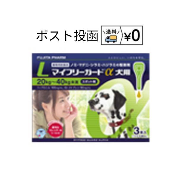 送料無料　マイフリーガードα犬用　L 3本入　ゆうパケット発送　動物用医薬品