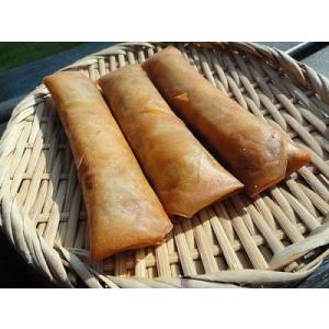 とろける茄子の　春巻