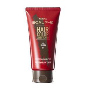 【2個セット】白髪染め メンズ スカルプD ヘアカラーコンディショナー ディープブラウン 男性用 アンファー (ANGFA)