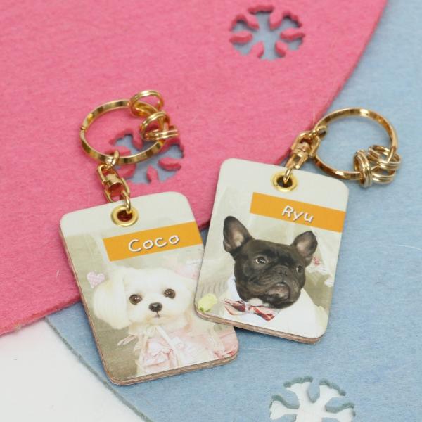 鍵と一緒に常に持ち歩くならコレ！本革キーホルダー（オリジナルプリント）