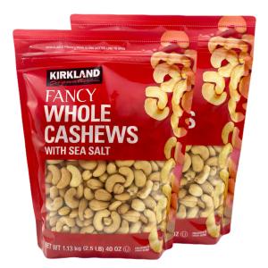 カークランド カシューナッツ 1.13kg x 2袋 塩味 KIRKLAND 大容量 ホールナッツ スナック ナッツ コストコ