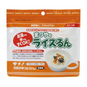 【非常食　単品】ライスるん 　五目がゆ　保存食 長期保存 災害 アウトドア  おいしい 備蓄食品 幼児 介護食  お試し｜wansaca