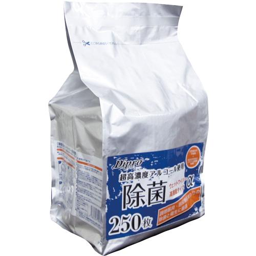 除菌ウェットワイパー 詰替用 250枚入 15×30cm