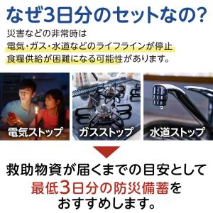 非常食5年保存 二人用3日分非常食セットA 防...の詳細画像3