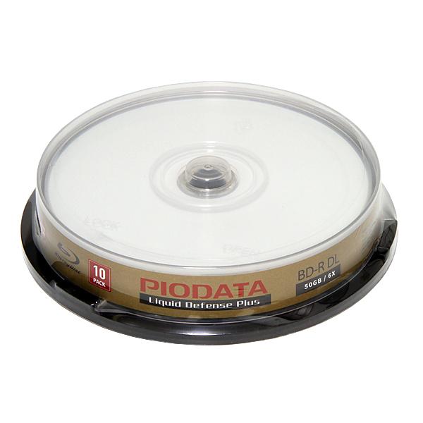 PIODATA ブルーレイ BD-R DL 台湾製 6倍速 ウォータープルーフ 845-C12 10...