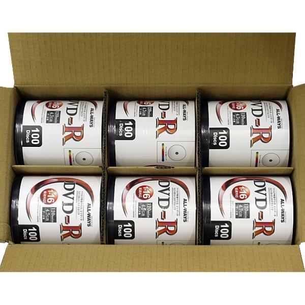 ALLWAYS DVD-R CMC製 16倍速 AL-S100P 600枚セット